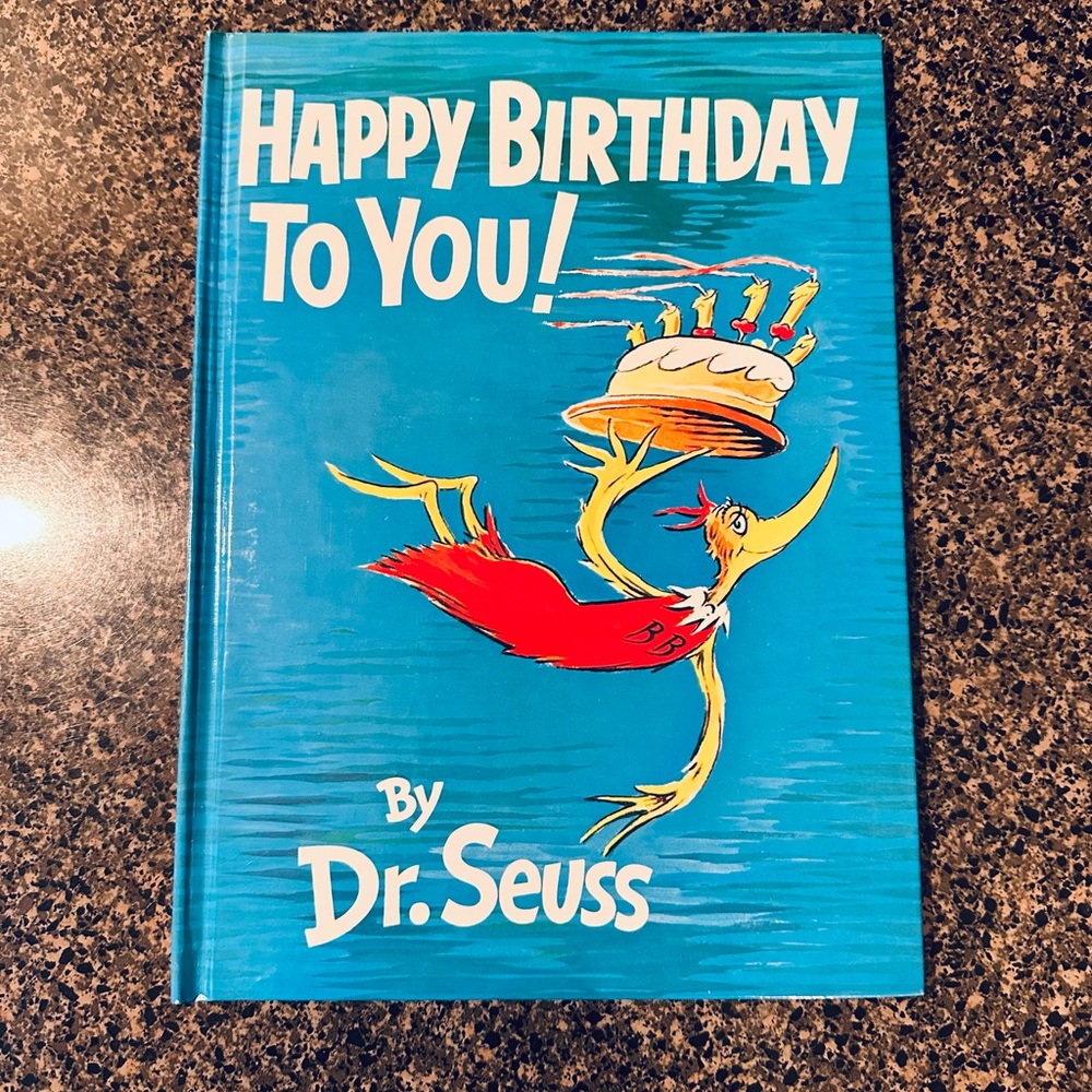 Dr. Seuss Blue and Red 'Happy Birthday To You!' Book